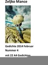 Buchcover Gedichte 2014 Februar Nummer 4 mit 22 A4 Gedichten