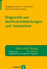 Buchcover Diagnostik von Rechtschreibleistungen und -kompetenz