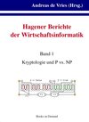 Buchcover Hagener Berichte der Wirtschaftsinformatik