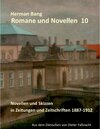 Buchcover Novellen und Skizzen in Zeitungen und Zeitschriften 1887 - 1912
