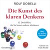 Buchcover Die Kunst des klaren Denkens