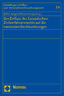 Buchcover Der Einfluss des Europäischen Zivilverfahrensrechts auf die nationalen Rechtsordnungen