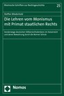 Buchcover Die Lehren vom Monismus mit Primat staatlichen Rechts