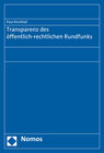 Buchcover Transparenz des öffentlich-rechtlichen Rundfunks