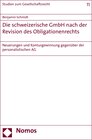 Buchcover Die schweizerische GmbH nach der Revision des Obligationenrechts