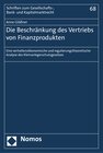 Buchcover Die Beschränkung des Vertriebs von Finanzprodukten