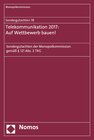 Buchcover Sondergutachten 78: Telekommunikation 2017: Auf Wettbewerb bauen!