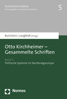 Buchcover Otto Kirchheimer - Gesammelte Schriften