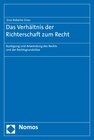 Buchcover Das Verhältnis der Richterschaft zum Recht