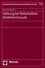 Buchcover Haftung bei fehlerhaftem Rechtsformzusatz