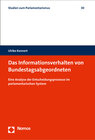 Buchcover Das Informationsverhalten von Bundestagsabgeordneten