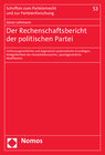 Buchcover Der Rechenschaftsbericht der politischen Partei