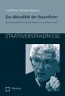 Buchcover Zur Aktualität der Staatsform