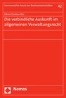 Buchcover Die verbindliche Auskunft im allgemeinen Verwaltungsrecht