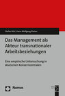 Buchcover Das Management als Akteur transnationaler Arbeitsbeziehungen