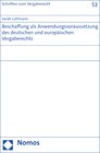 Buchcover Beschaffung als Anwendungsvoraussetzung des deutschen und europäischen Vergaberechts