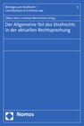 Buchcover Der Allgemeine Teil des Strafrechts in der aktuellen Rechtsprechung