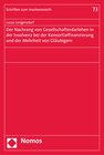 Buchcover Der Nachrang von Gesellschafterdarlehen in der Insolvenz bei der Konsortialfinanzierung und der Mehrheit von Gläubigern