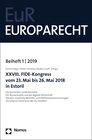 Buchcover XXVIII. FIDE-Kongress vom 23. Mai bis 26. Mai 2018 in Estoril