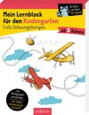 Buchcover Mein Lernblock für den Kindergarten – Erste Schwungübungen