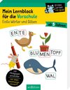 Buchcover Mein Lernblock für die Vorschule – Erste Wörter und Silben