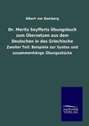 Buchcover Dr. Moritz Seyfferts Übungsbuch zum Übersetzen aus dem Deutschen in das Griechische