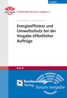 Buchcover Energieeffizienz und Umweltschutz bei der Vergabe öffentlicher Aufträge (E-Book)