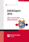 Buchcover Zoll & Export 2013