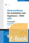 Buchcover Honorarordnung für Architekten und Ingenieure - HOAI 2013 (E-Book)