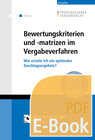 Buchcover Bewertungskriterien und -matrizen im Vergabeverfahren (E-Book)