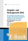 Buchcover Vergabe- und Vertragsrecht 2016 (E-Book)