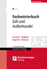 Buchcover Fachwörterbuch Zoll und Außenhandel