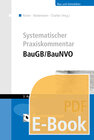 Buchcover Systematischer Praxiskommentar BauGB/BauNVO (E-Book)