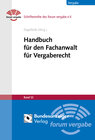 Buchcover Handbuch für den Fachanwalt für Vergaberecht