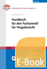 Buchcover Handbuch für den Fachanwalt für Vergaberecht (E-Book)