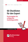 Buchcover 66 Checklisten für den Export
