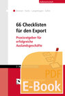Buchcover 66 Checklisten für den Export (E-Book)