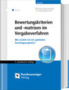 Buchcover Bewertungskriterien und -matrizen im Vergabeverfahren