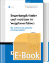 Buchcover Bewertungskriterien und -matrizen im Vergabeverfahren (E-Book)