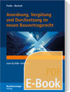 Buchcover Anordnung, Vergütung und Durchsetzung im neuen Bauvertragsrecht (E-Book)