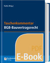 Buchcover Taschenkommentar BGB-Bauvertragsrecht (E-Book)