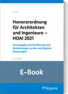 Buchcover Honorarordnung für Architekten und Ingenieure - HOAI 2021 (E-Book)