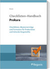 Buchcover Checklisten-Handbuch Prokura