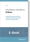Buchcover Checklisten-Handbuch Prokura (E-Book)