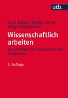 Buchcover Wissenschaftlich arbeiten