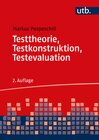 Buchcover Testtheorie, Testkonstruktion, Testevaluation