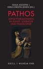 Buchcover Pathos – Affektformationen in Kunst, Literatur und Philosophie