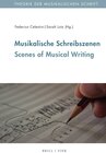 Buchcover Musikalische Schreibszenen