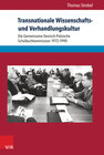 Buchcover Transnationale Wissenschafts- und Verhandlungskultur
