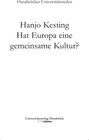 Buchcover Hat Europa eine gemeinsame Kultur?